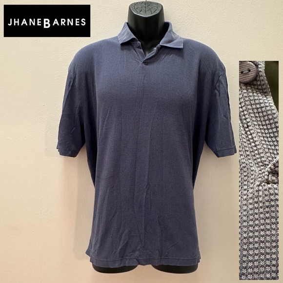Jhane Barnes Other - Jhane Barnes Silk Blend Polo Medium Gently worn 72% silk / 28% nylon